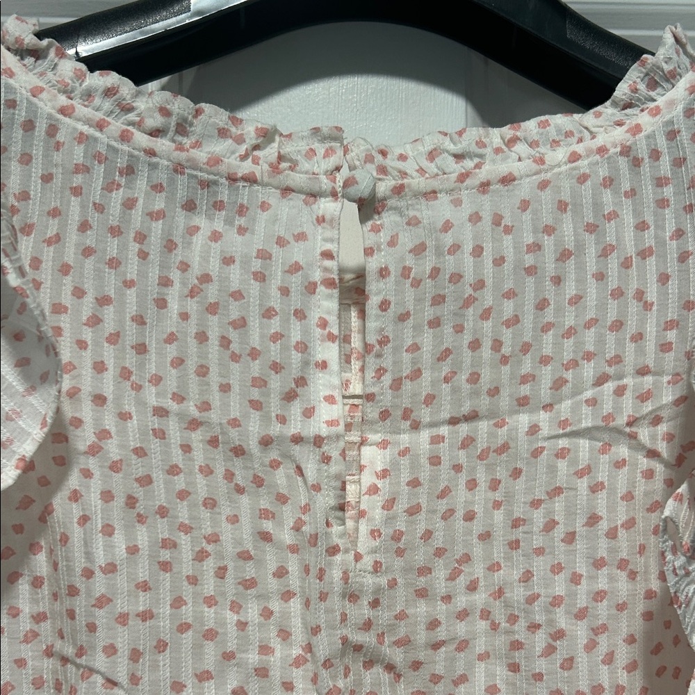 LOFT Pink Ruffled Blouse - Picture 4 of 6